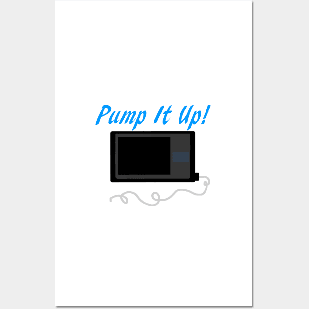 Pump It Up! 2 Blue Wall Art by CatGirl101